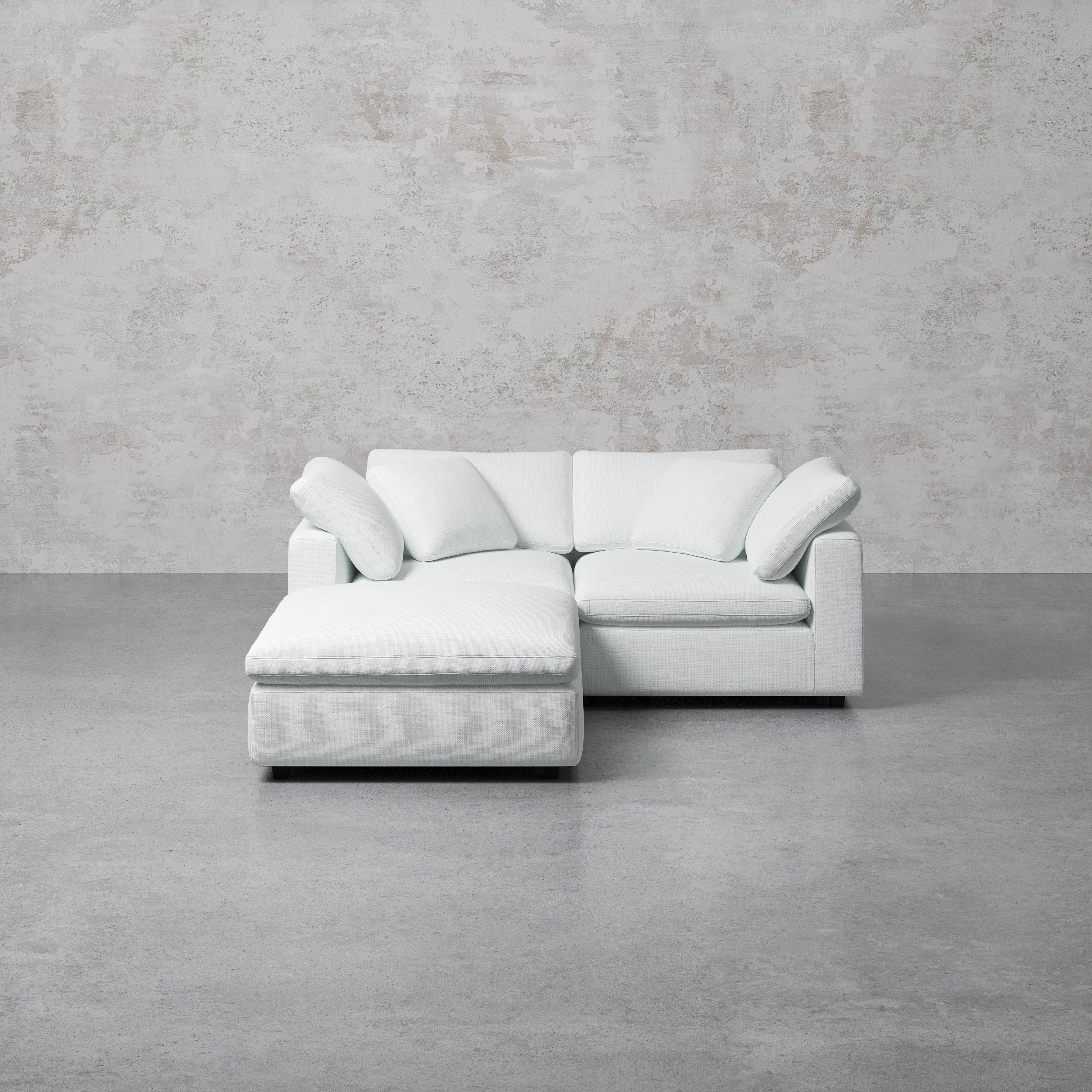 Comfy Modular Sofa - 2-Seater & Ottoman