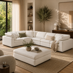 Comfy 6-Seater L-Sectional with Ottoman