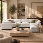 Comfy 6-Seater & Ottoman U-Sectional