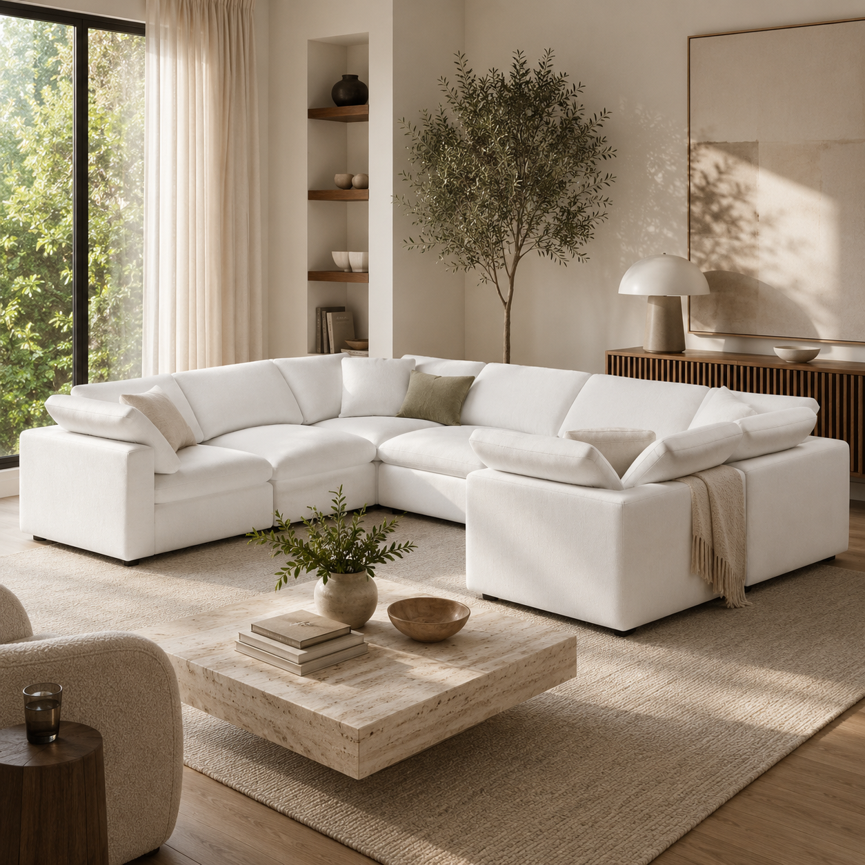 Comfy 7-Seater U-Sectional