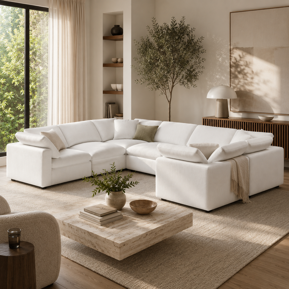 Comfy 7-Seater U-Sectional