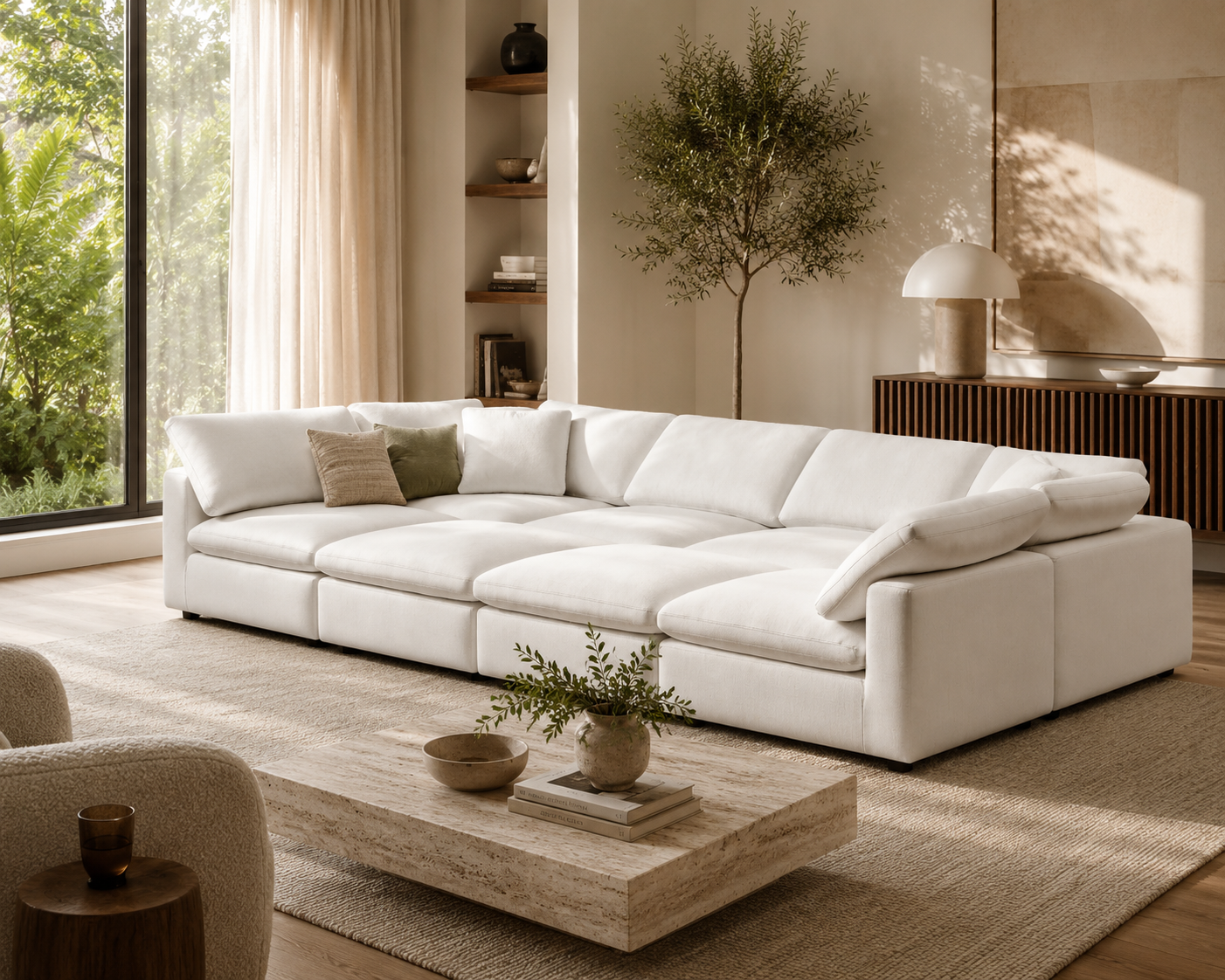 Comfy 8-Seater Pit Sofa