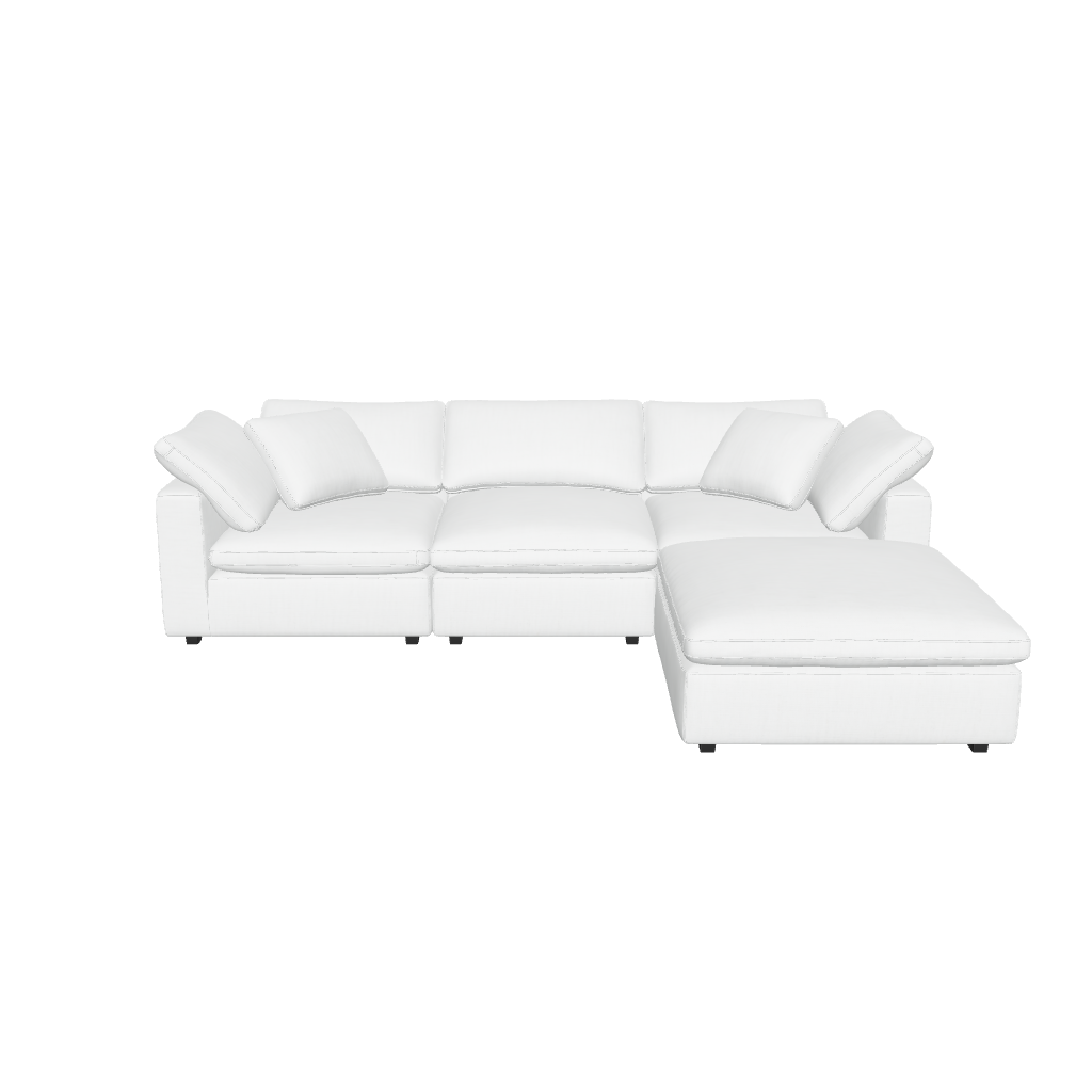 Modular Sofa Canada | 3-Seater and Ottoman | Couch Haus