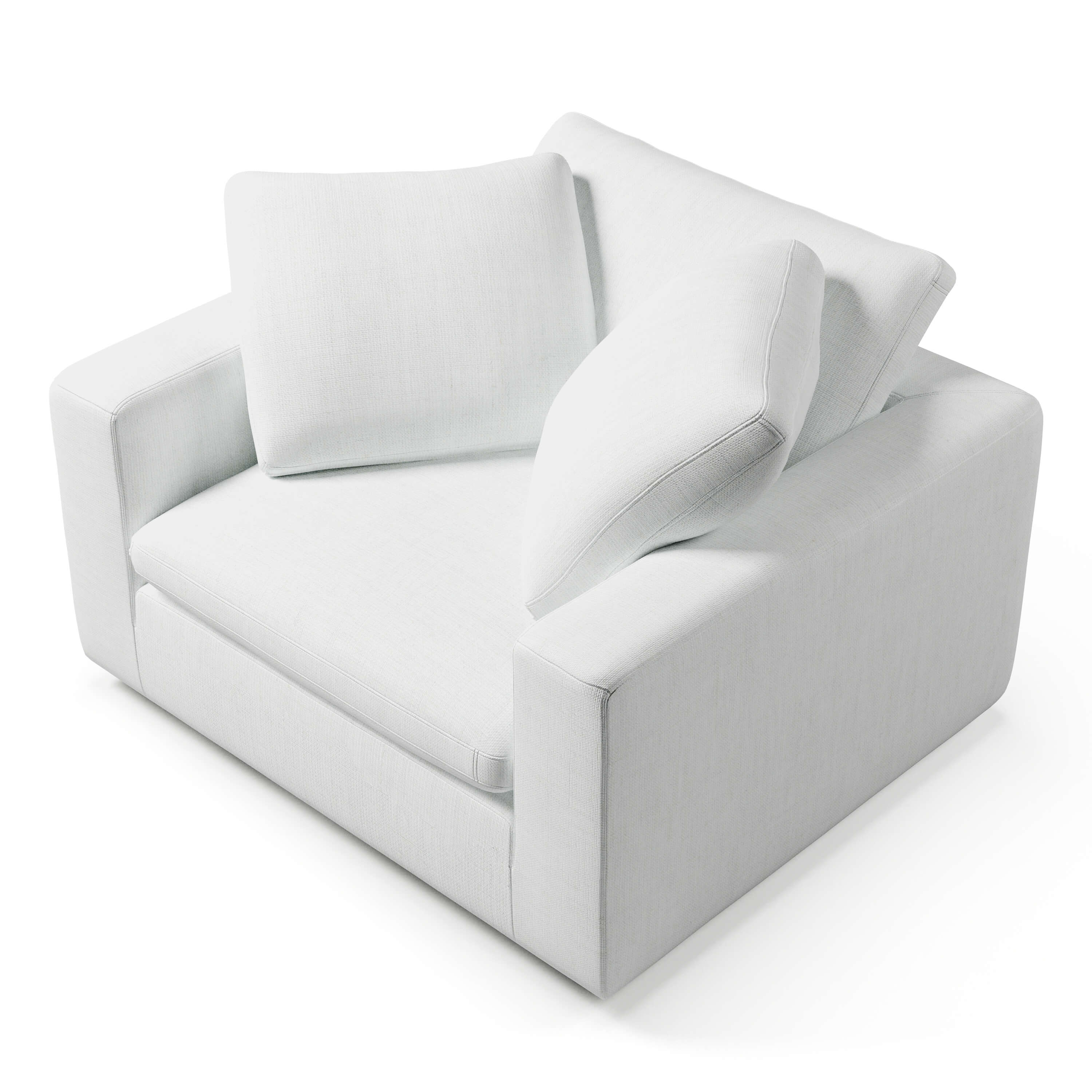 Comfy Lounge Chair | White Comfy Armchair | Couch Haus 