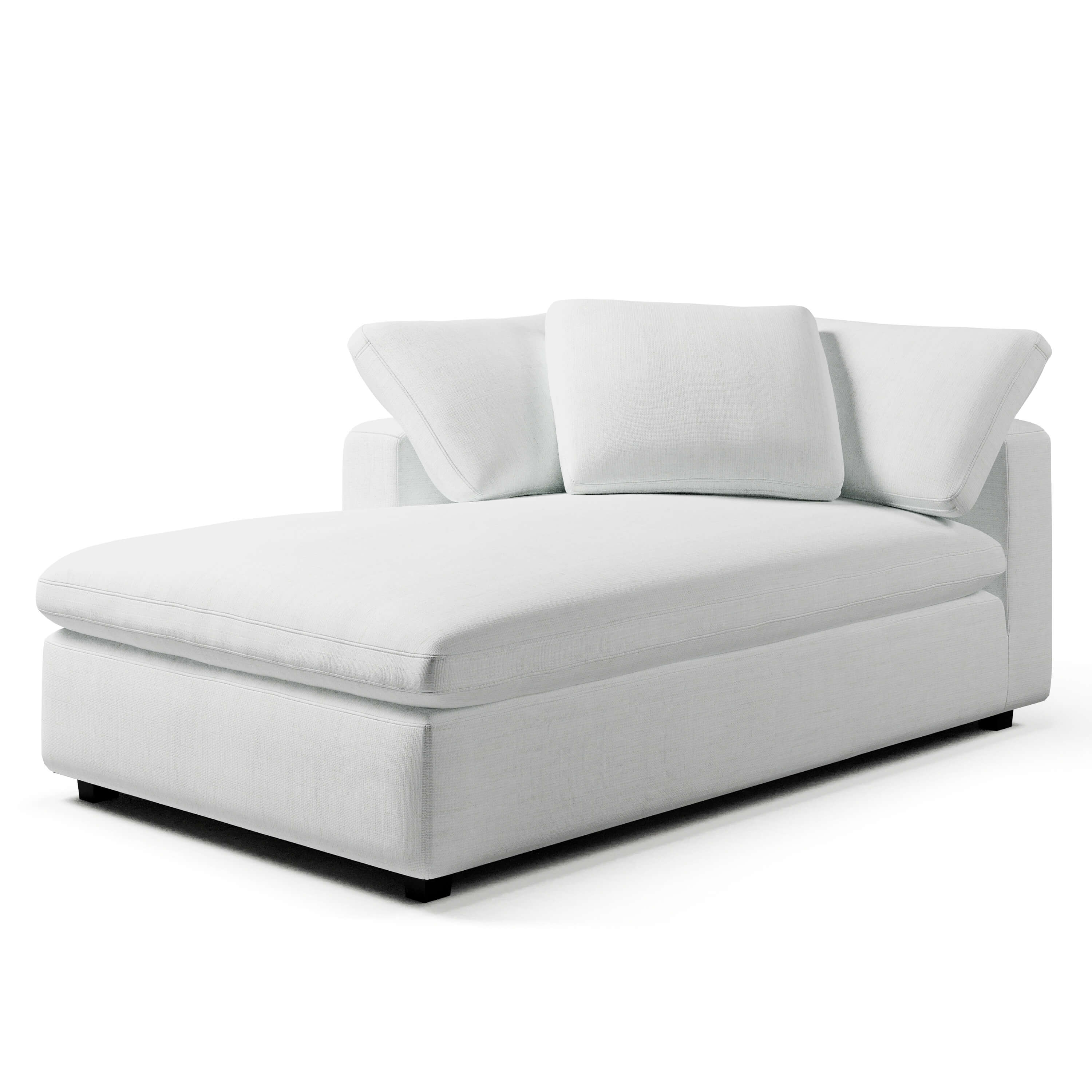 Left Arm Chaise Lounge | White Chaise Lounge | Couch Haus