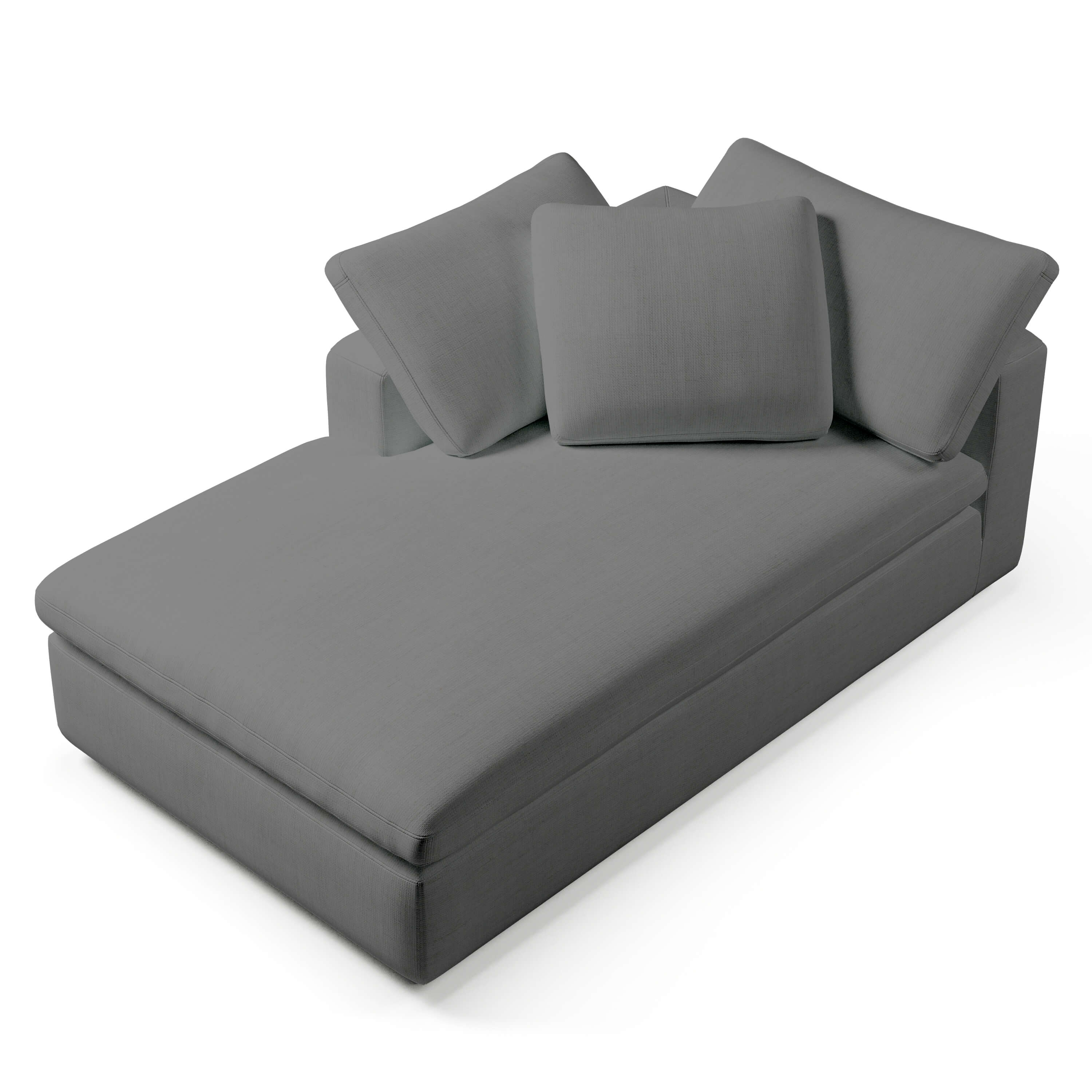 Left Arm Chaise Lounge | White Chaise Lounge | Couch Haus