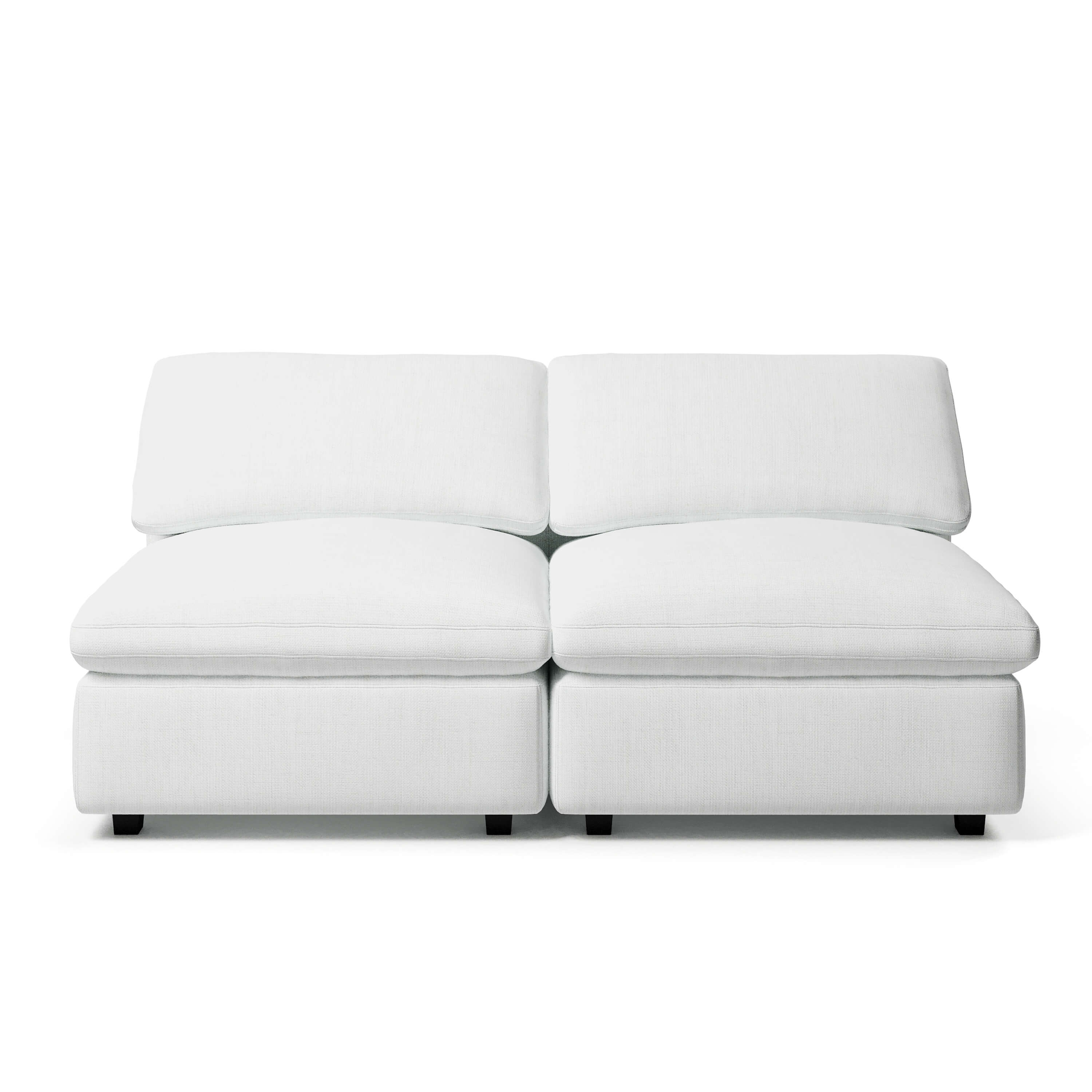 Comfy Modular Sofa - 2-Seater Armless