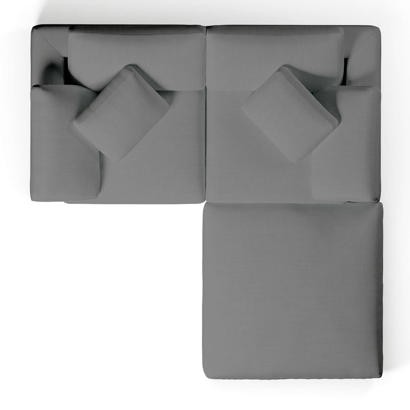 Comfy Modular Sofa - 2-Seater & Ottoman