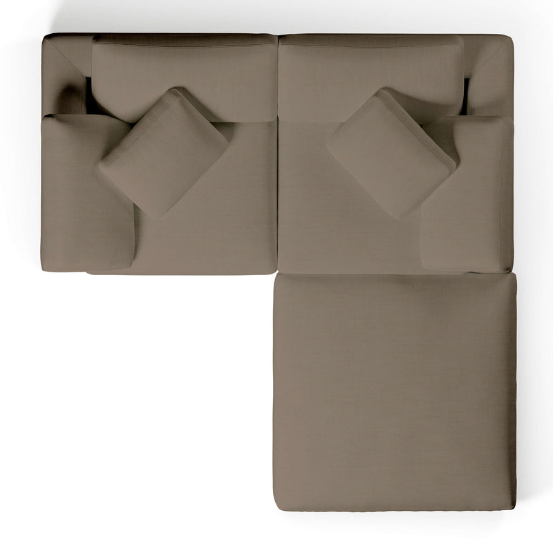 Comfy Modular Sofa - 2-Seater & Ottoman