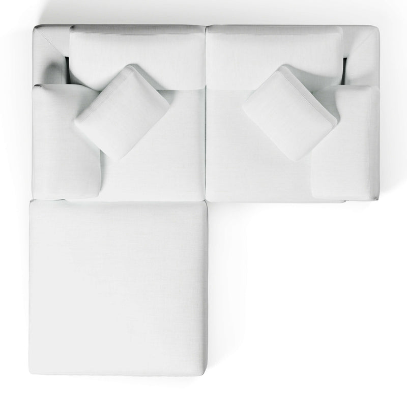 Modular Sofa with Ottoman | 2 Seater and Ottoman | Couch Haus