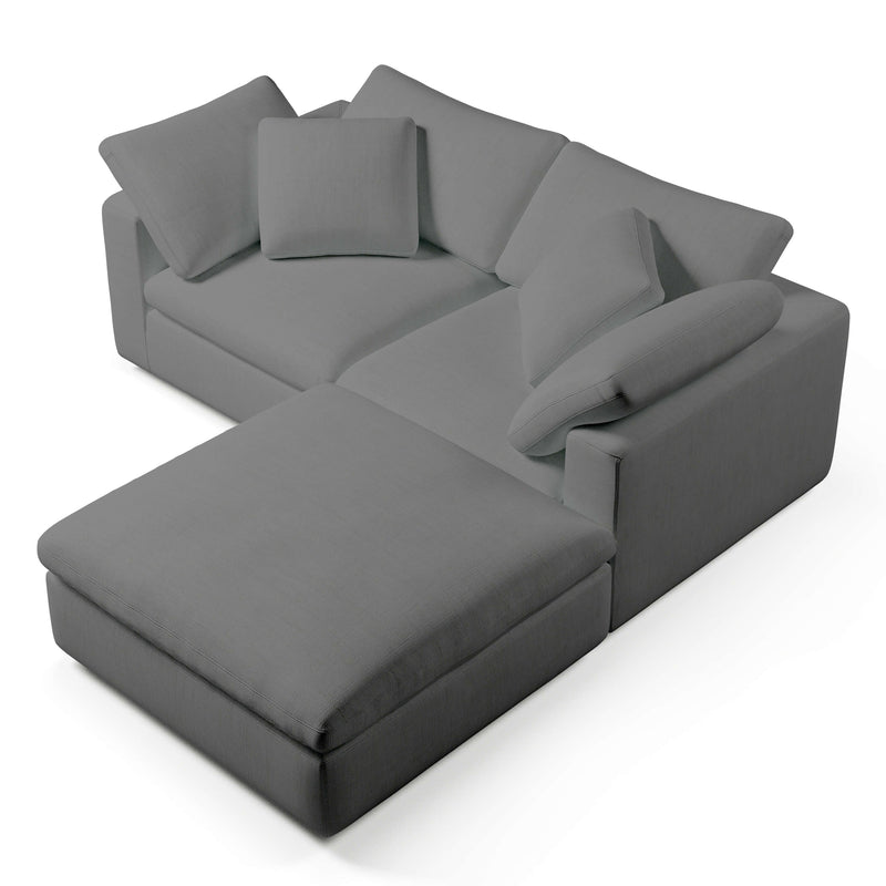 Comfy Modular Sofa - 2-Seater & Ottoman