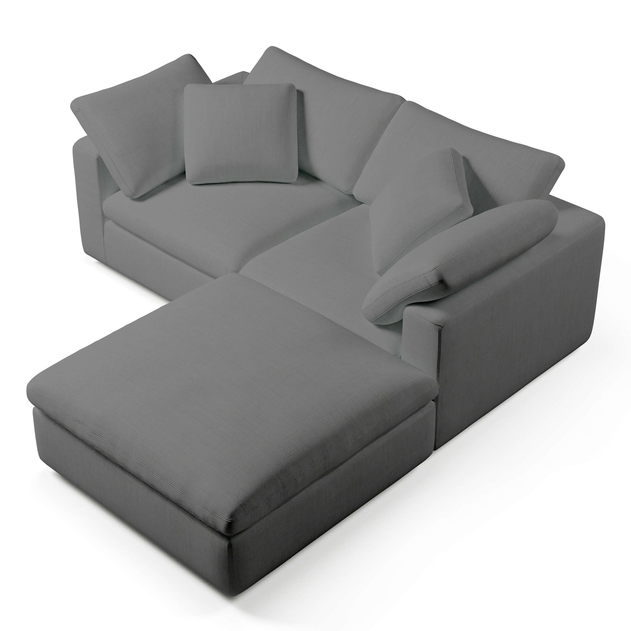 Comfy Modular Sofa - 2-Seater & Ottoman