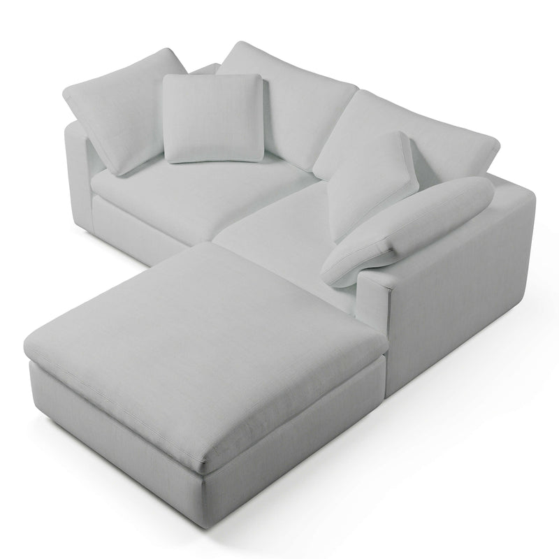 Modular Sofa with Ottoman | 2 Seater and Ottoman | Couch Haus