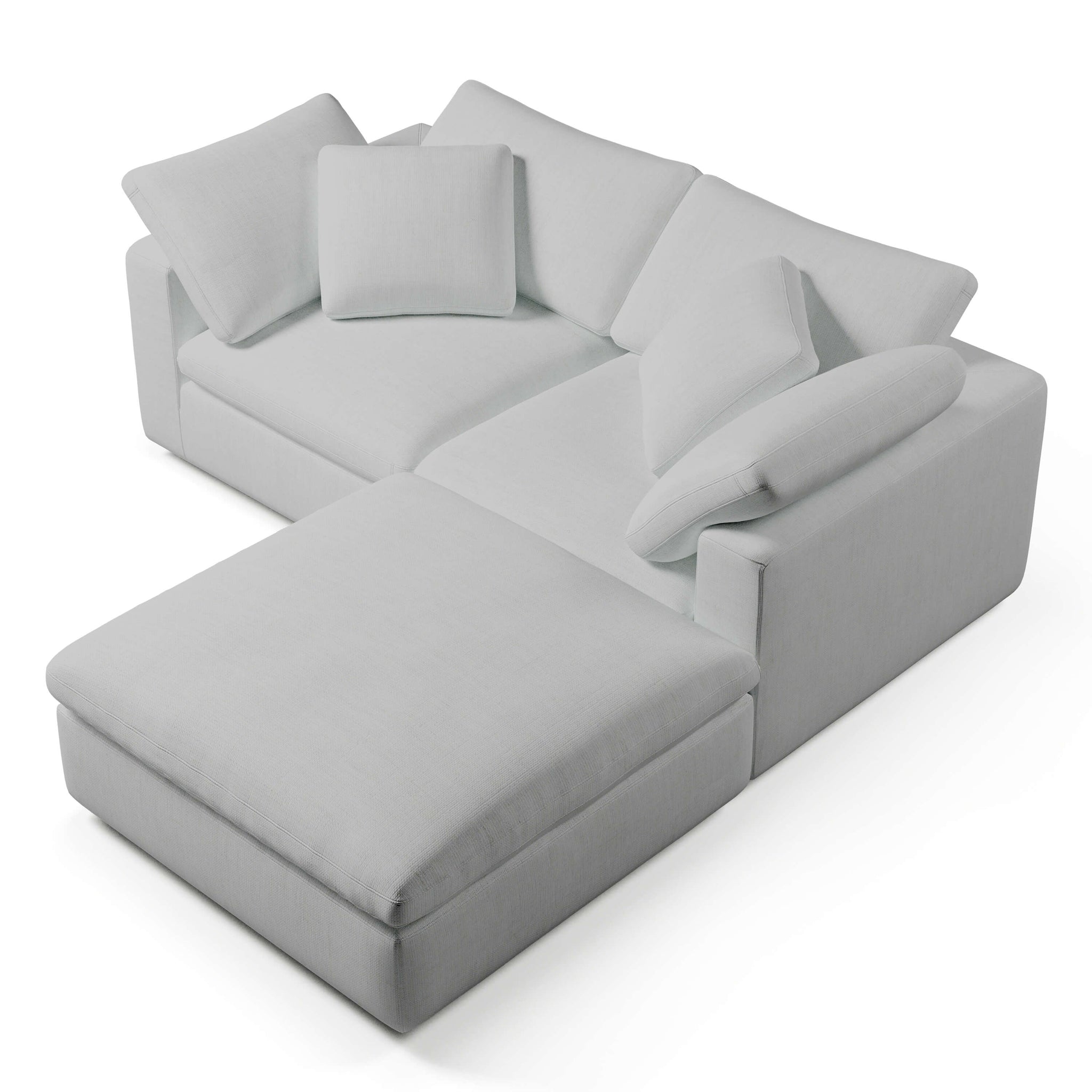Modular Sofa with Ottoman | 2 Seater and Ottoman | Couch Haus