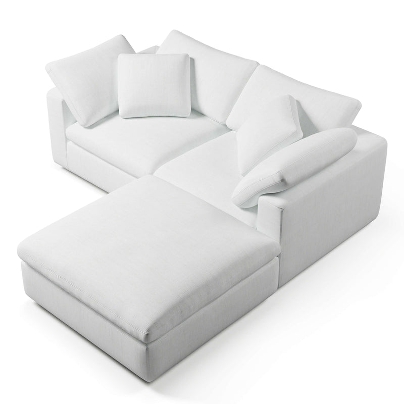 Modular Sofa with Ottoman | 2 Seater and Ottoman | Couch Haus