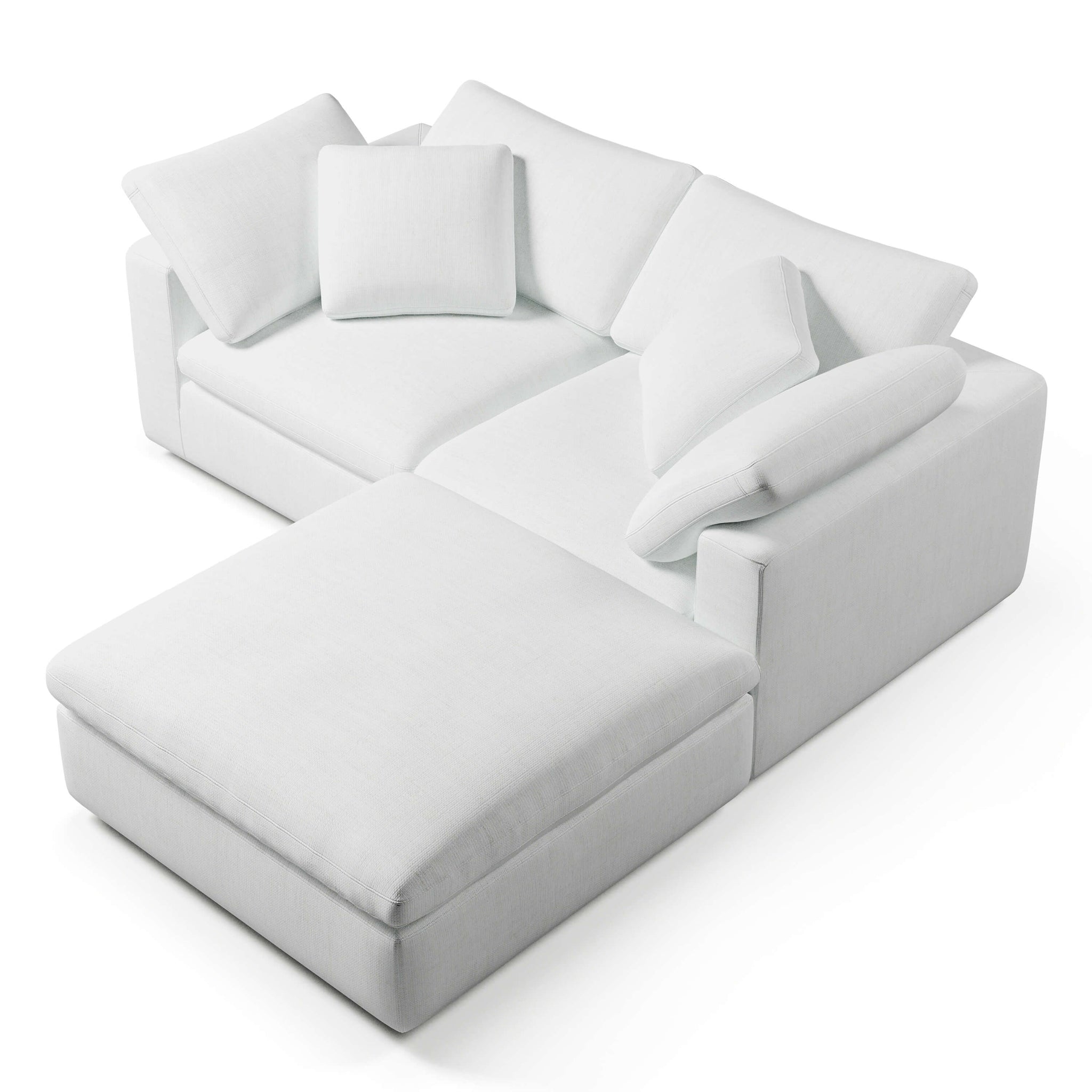 Modular Sofa with Ottoman | 2 Seater and Ottoman | Couch Haus