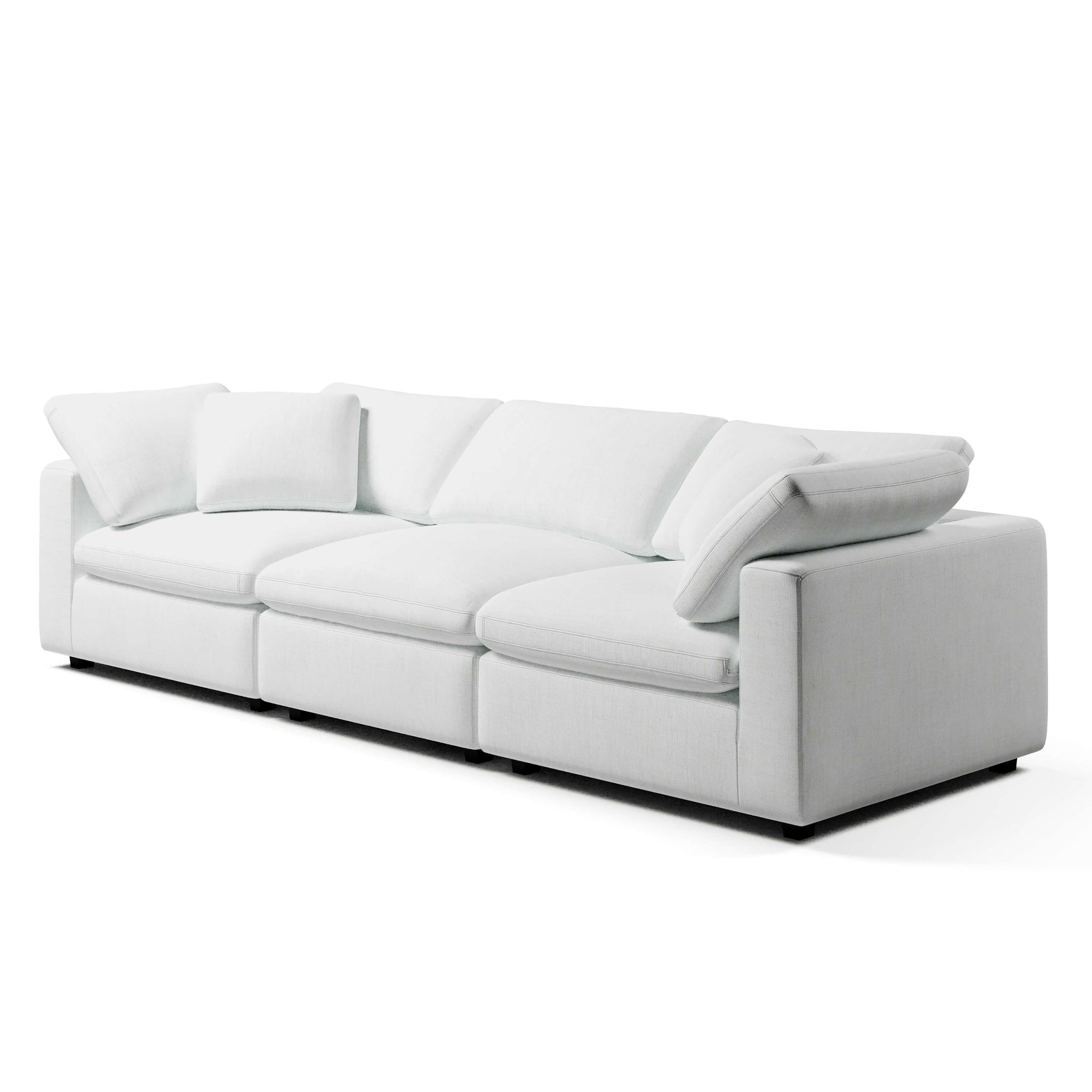 3 Seater White Sofa | Comfy Modular Sofa | Couch Haus