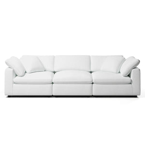 3 Seater White Sofa | Comfy Modular Sofa | Couch Haus