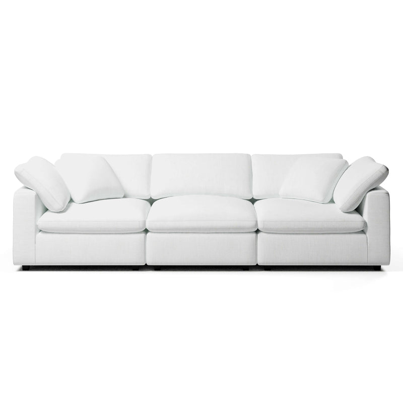 3 Seater White Sofa | Comfy Modular Sofa | Couch Haus