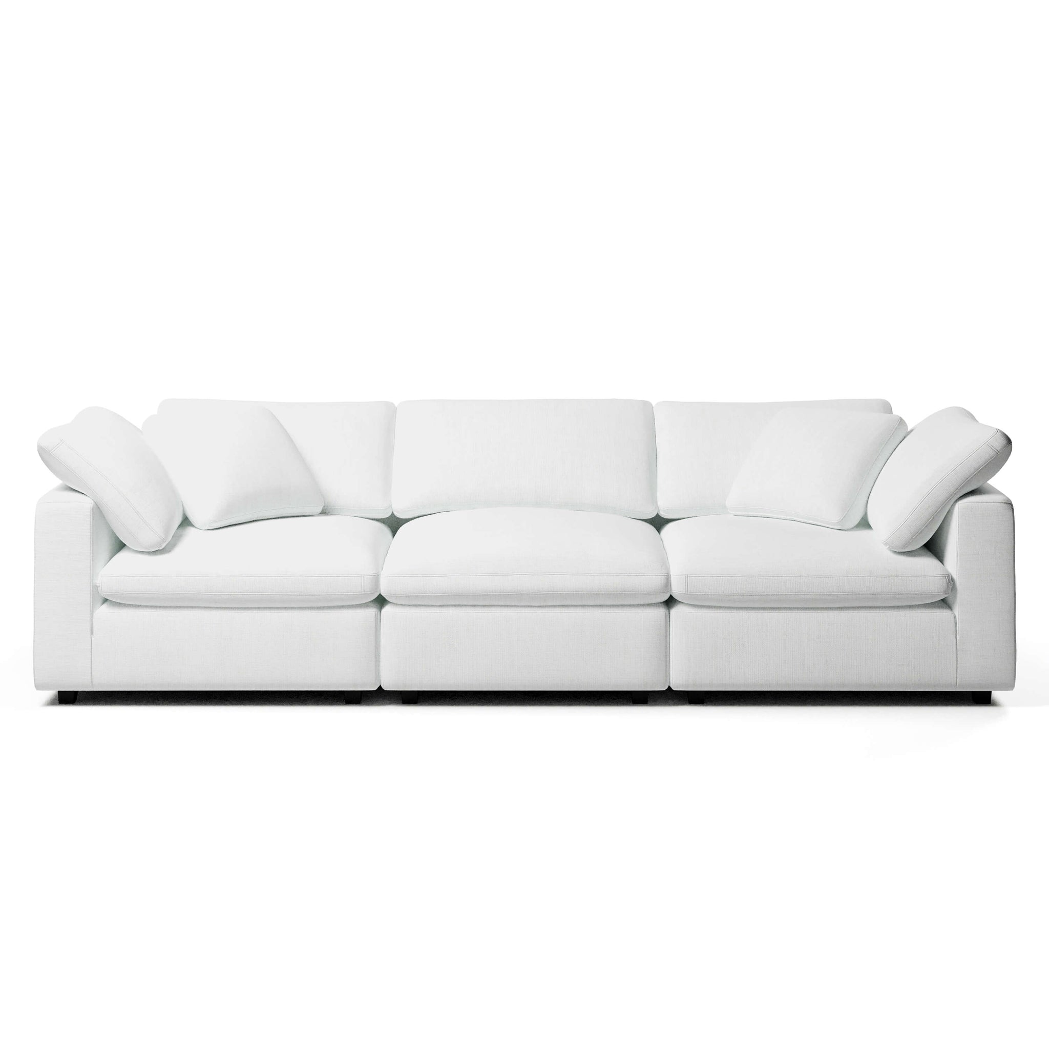 3 Seater White Sofa | Comfy Modular Sofa | Couch Haus