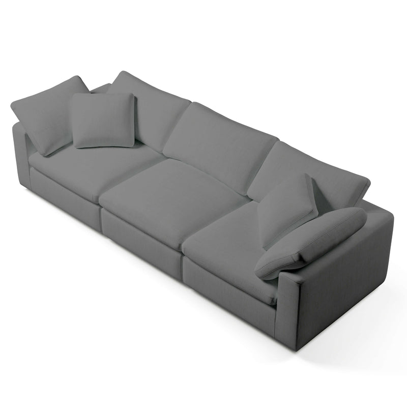 3 Seater White Sofa | Comfy Modular Sofa | Couch Haus