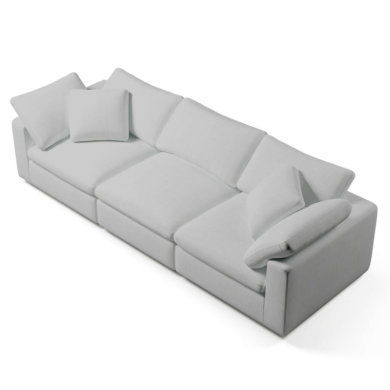 3 Seater White Sofa | Comfy Modular Sofa | Couch Haus
