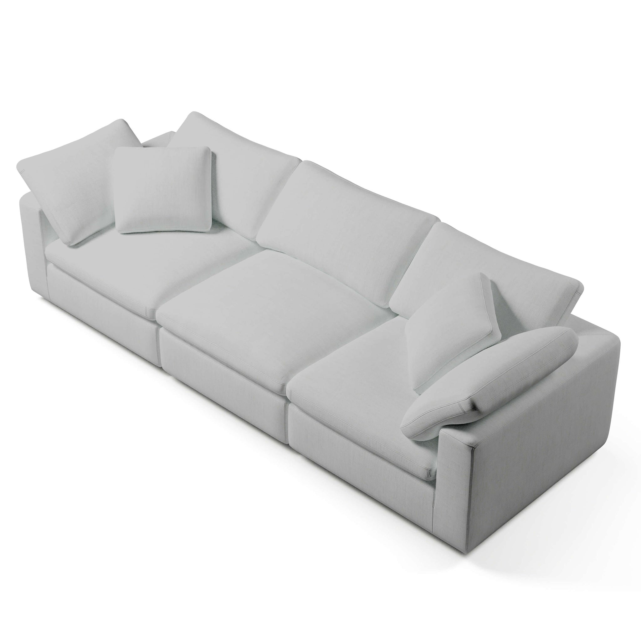 3 Seater White Sofa | Comfy Modular Sofa | Couch Haus
