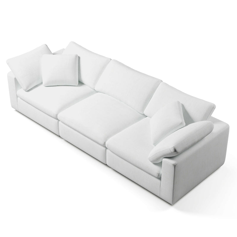 3 Seater White Sofa | Comfy Modular Sofa | Couch Haus
