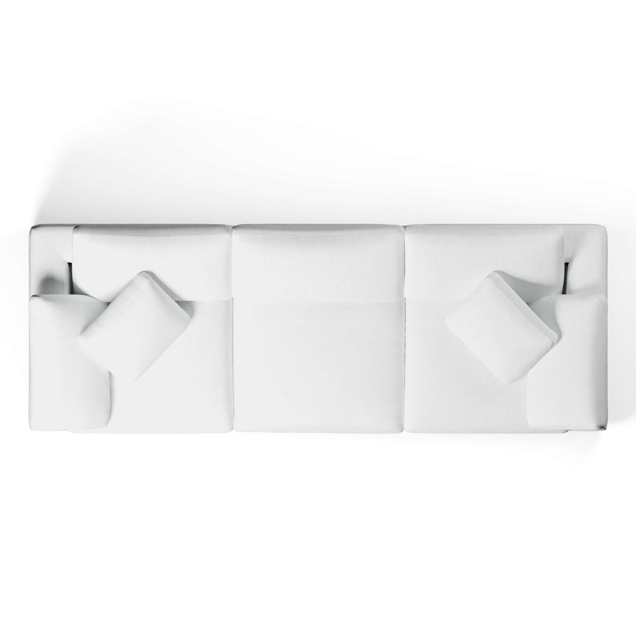 3 Seater White Sofa | Comfy Modular Sofa | Couch Haus