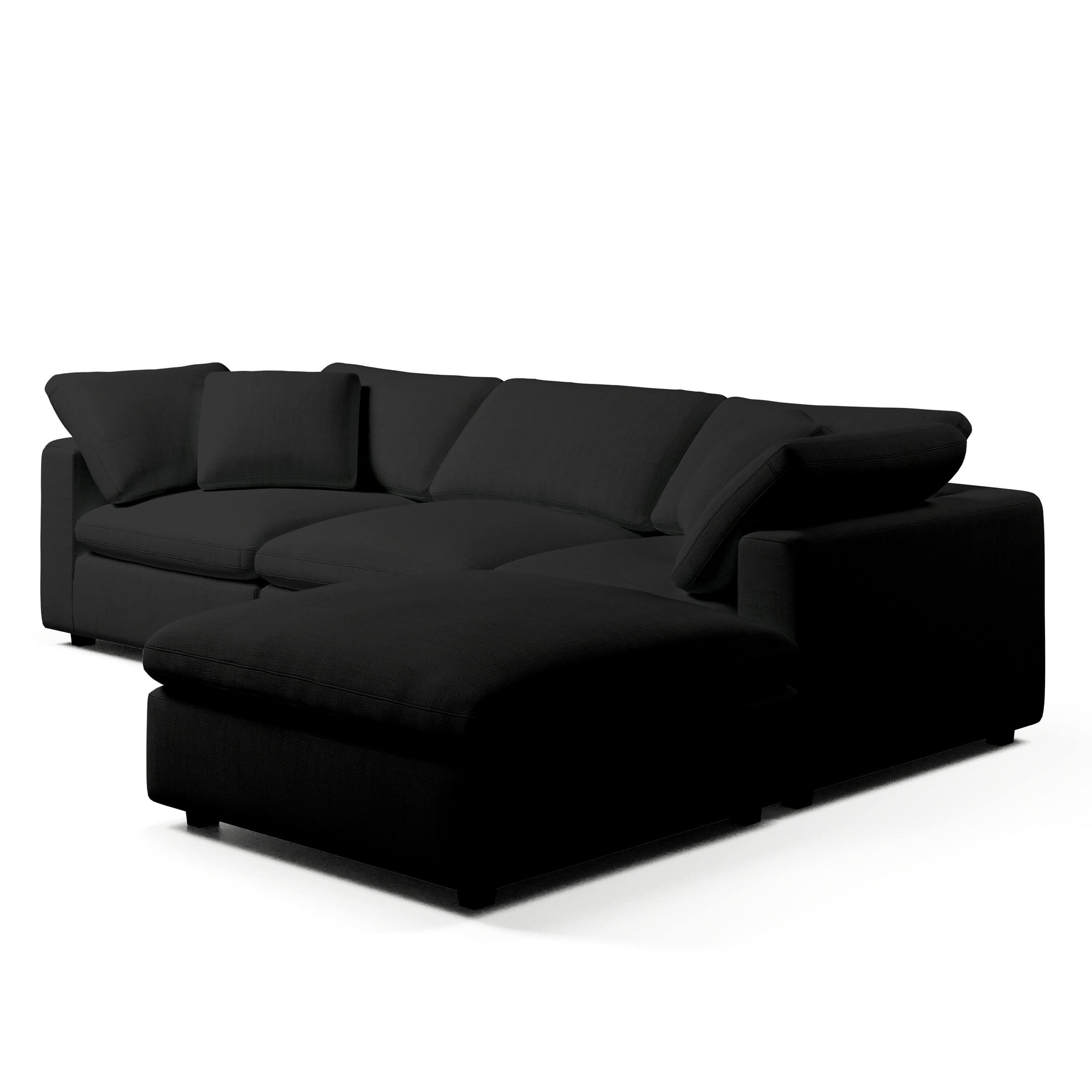 Comfy Modular Sofa - 3-Seater & Ottoman