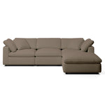 Comfy Modular Sofa - 3-Seater & Ottoman