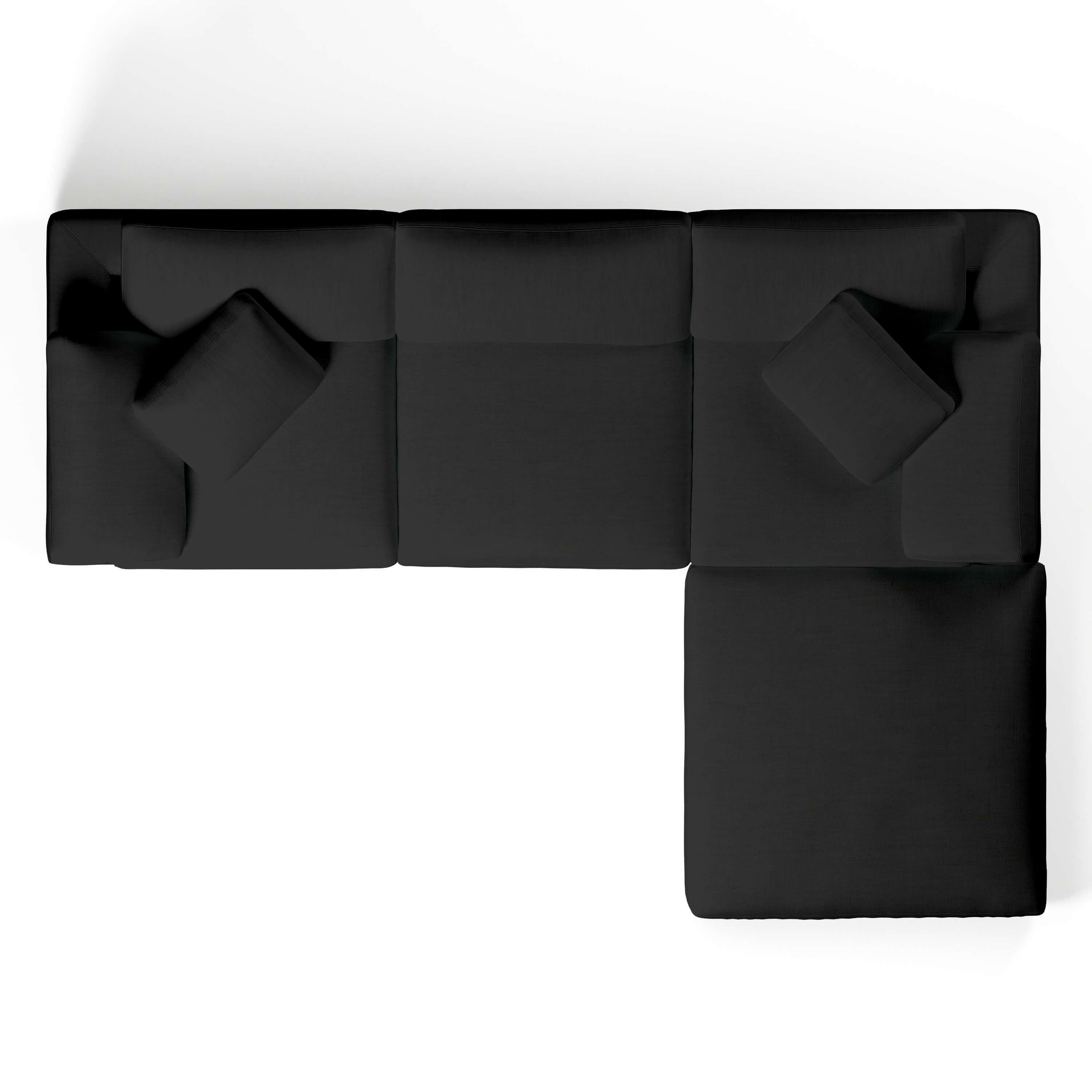 Comfy Modular Sofa - 3-Seater & Ottoman