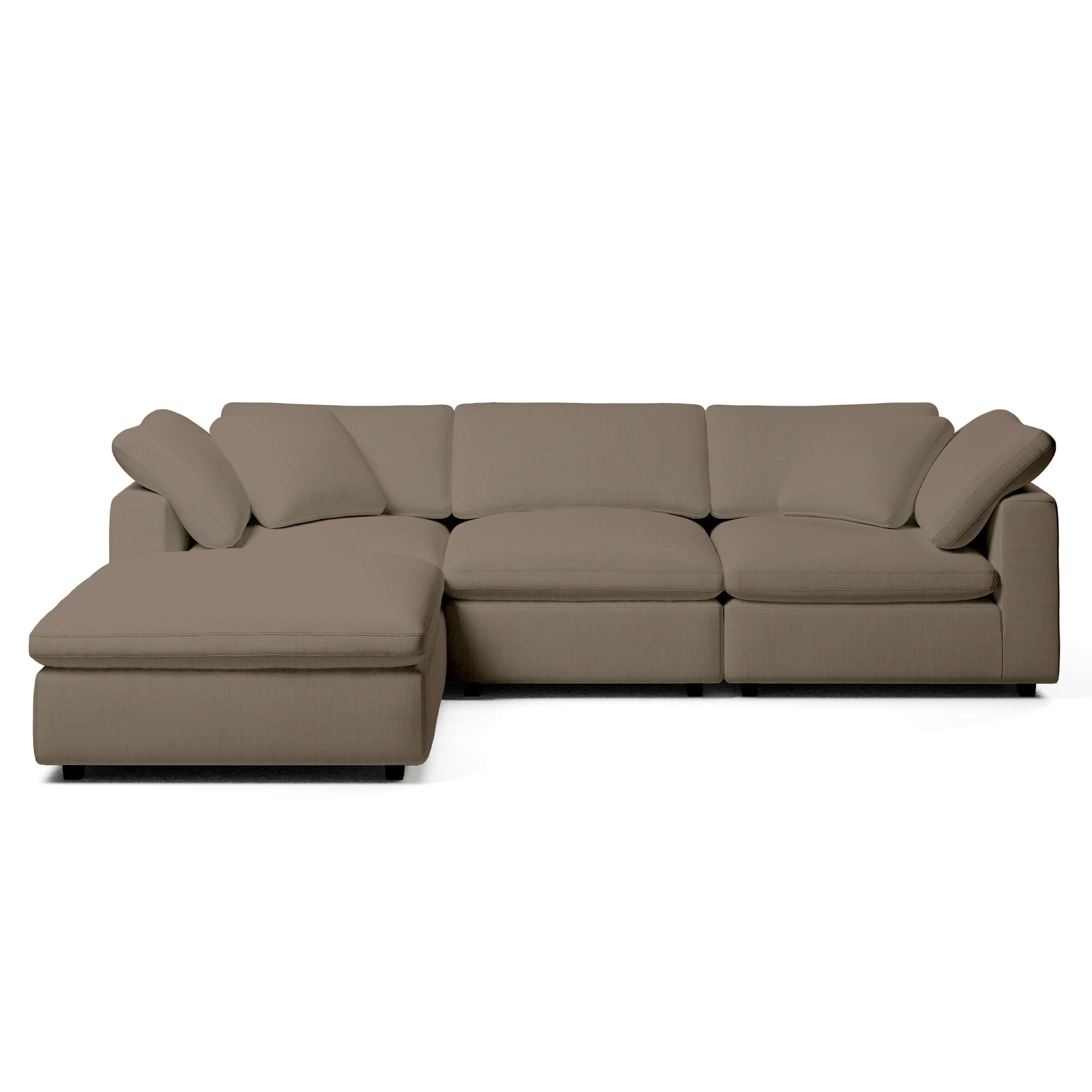 Comfy Modular Sofa - 3-Seater & Ottoman