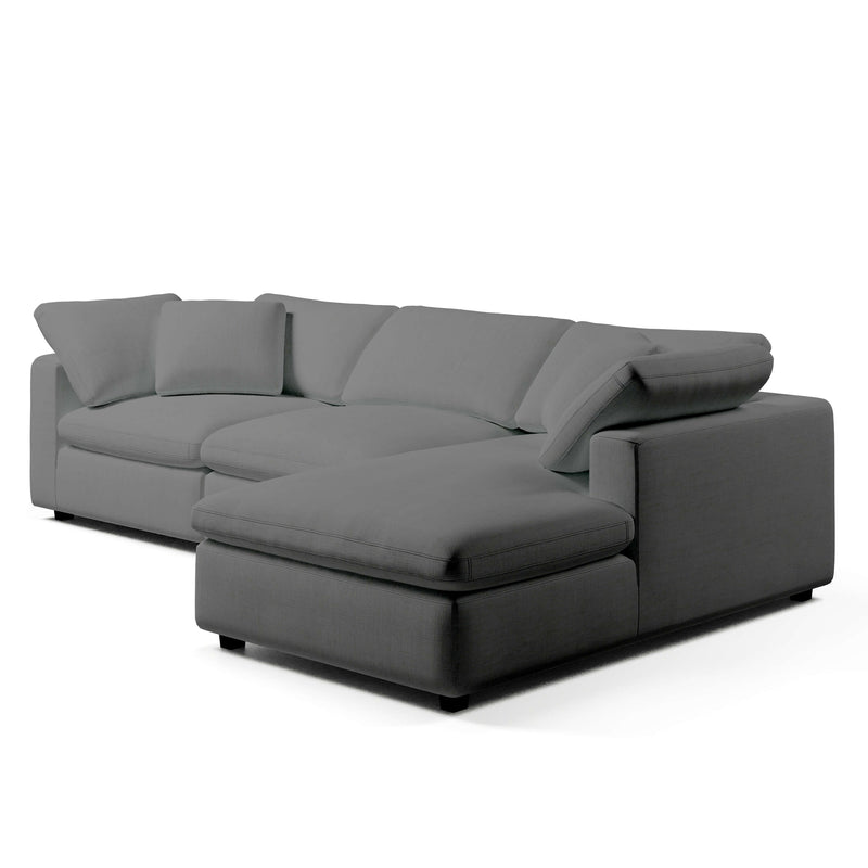White Chaise Sofa | Modular 3 Seater Sofa | Couch Haus