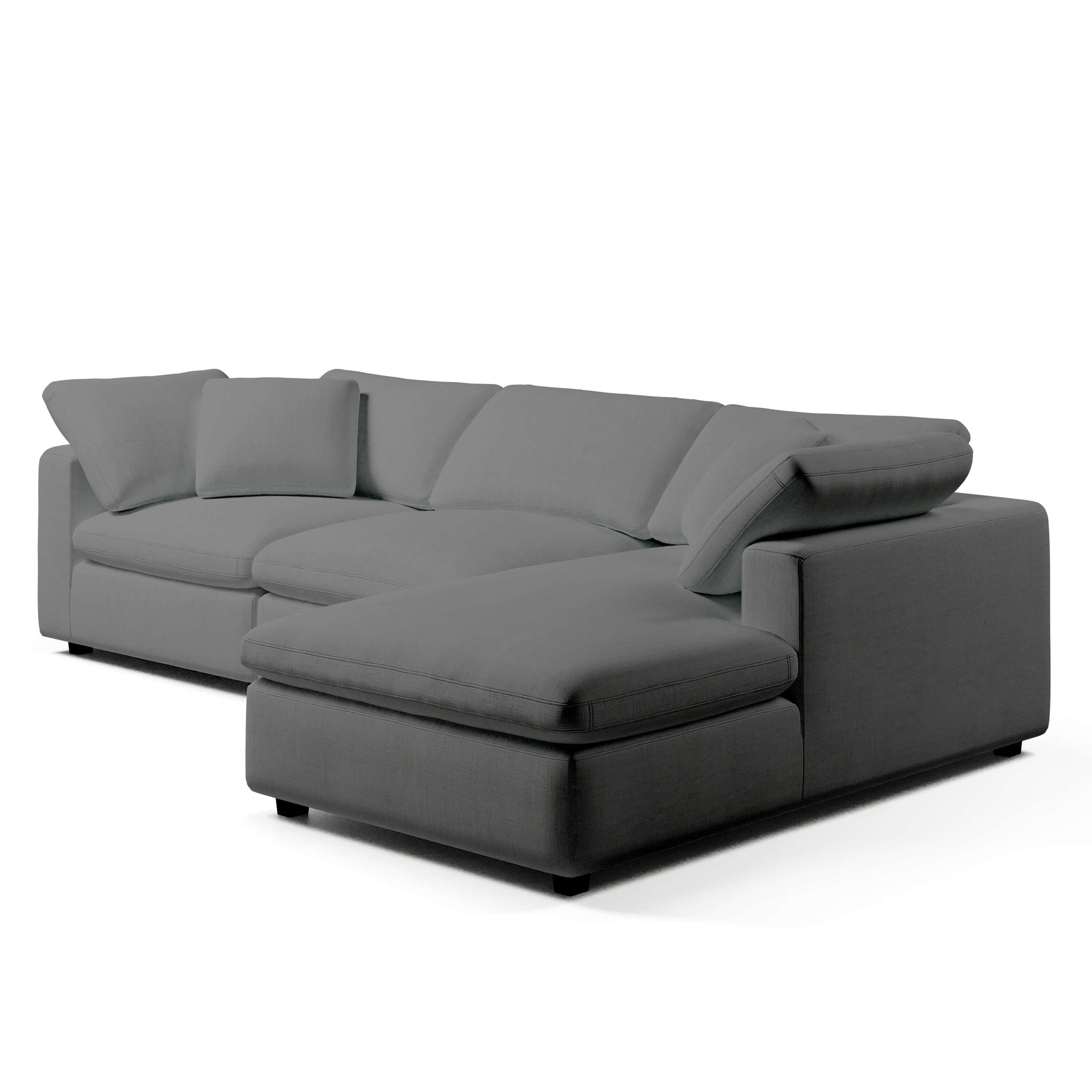 White Chaise Sofa | Modular 3 Seater Sofa | Couch Haus