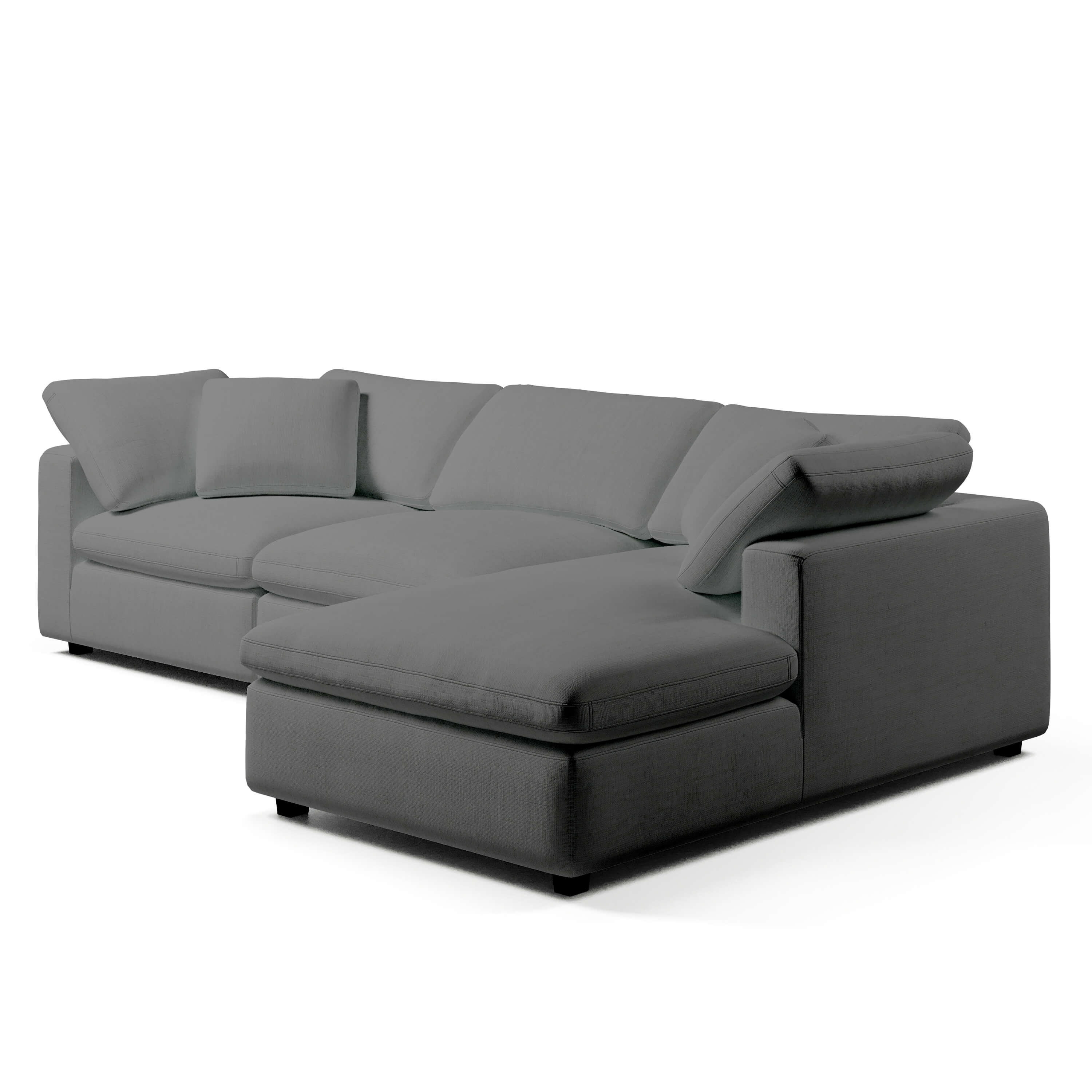 White Chaise Sofa | Modular 3 Seater Sofa | Couch Haus