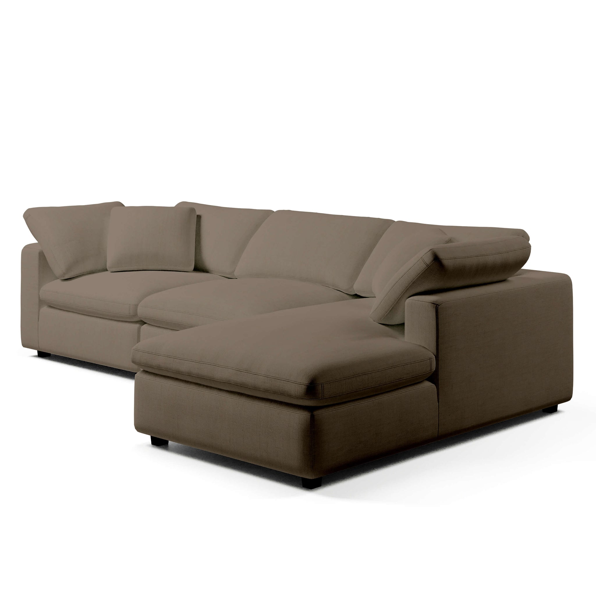 White Chaise Sofa | Modular 3 Seater Sofa | Couch Haus