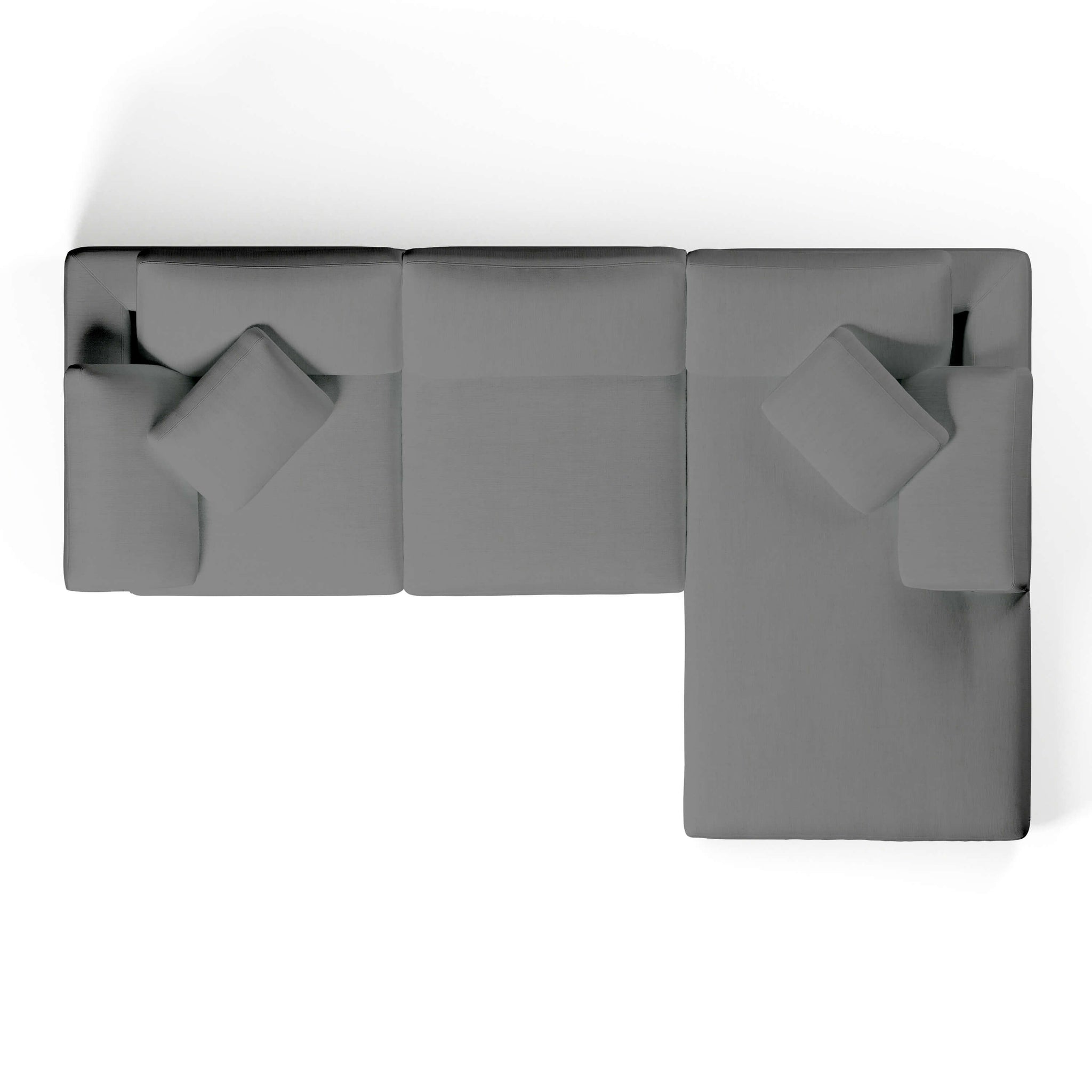 White Chaise Sofa | Modular 3 Seater Sofa | Couch Haus