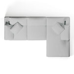 White Chaise Sofa | Modular 3 Seater Sofa | Couch Haus