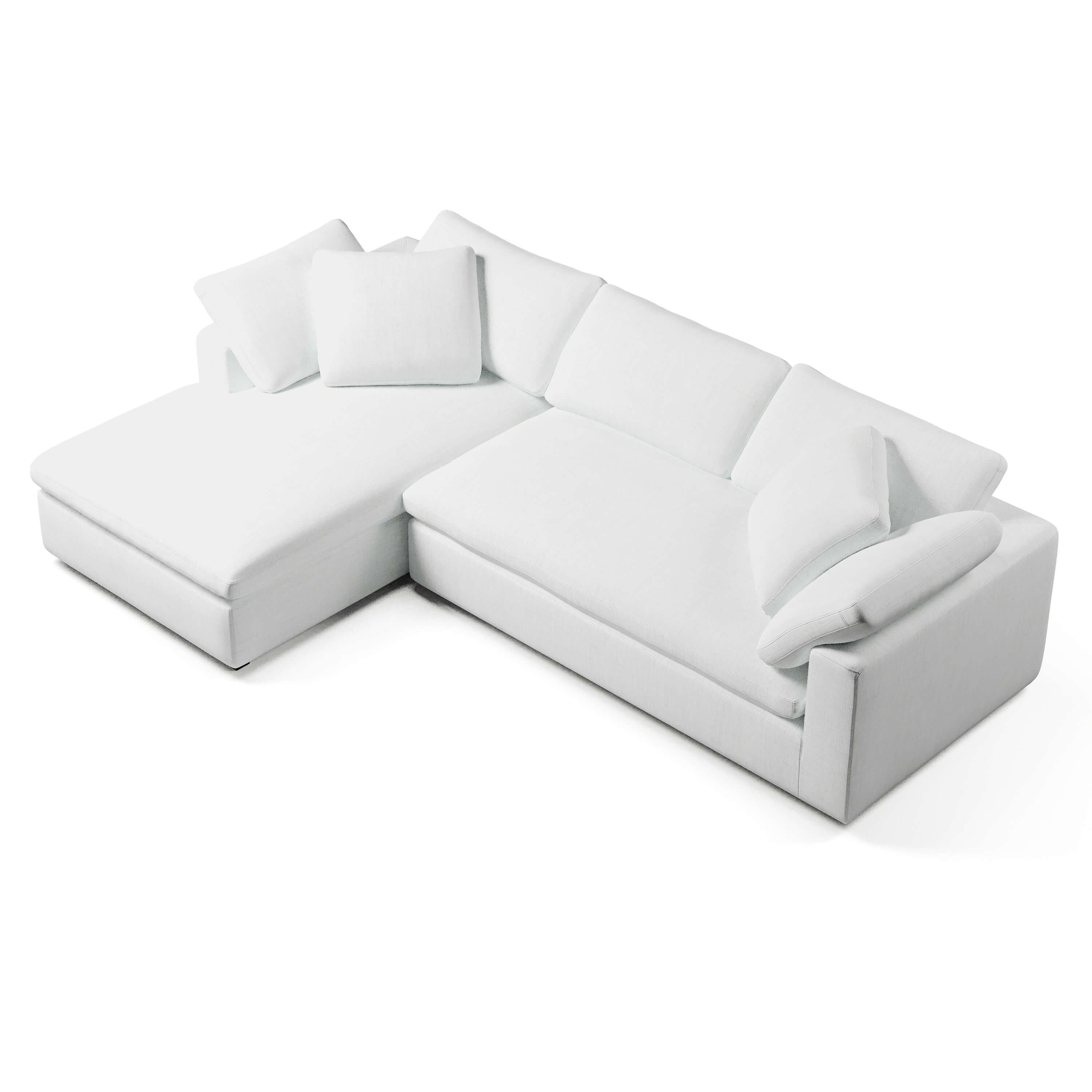Seater Sofa with Chaise Left-Arm Chaise Bench Couch Haus