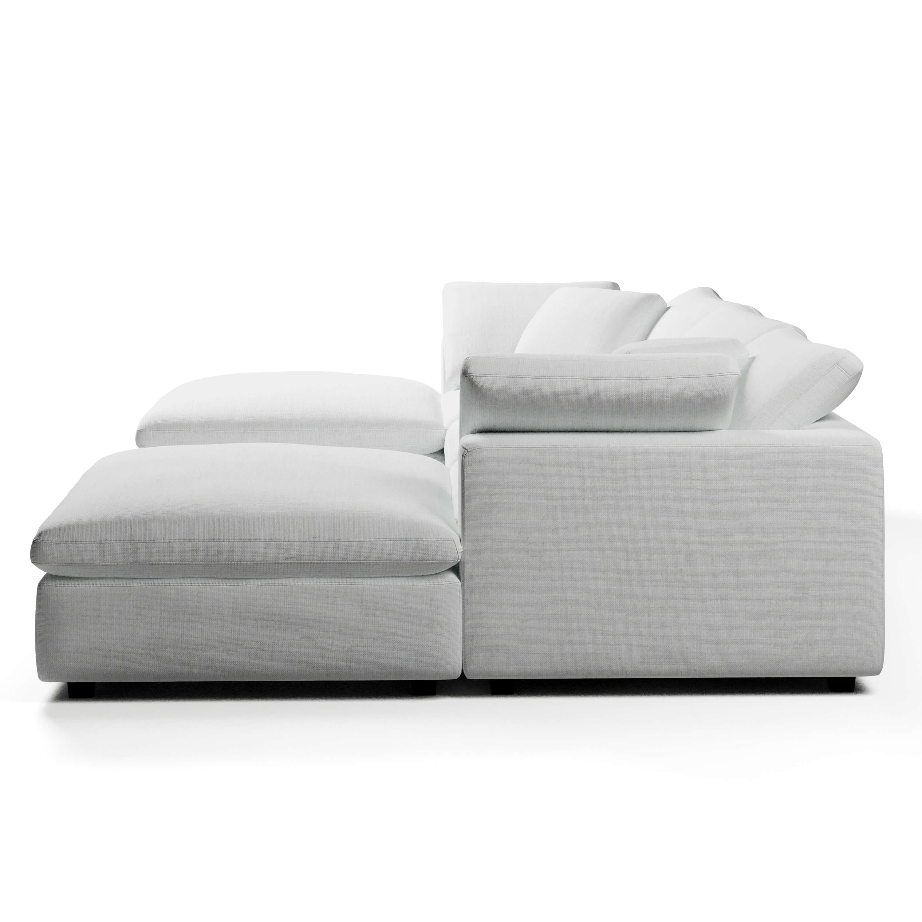 Comfy Modular Sofa - 3-Seater U-Sectional
