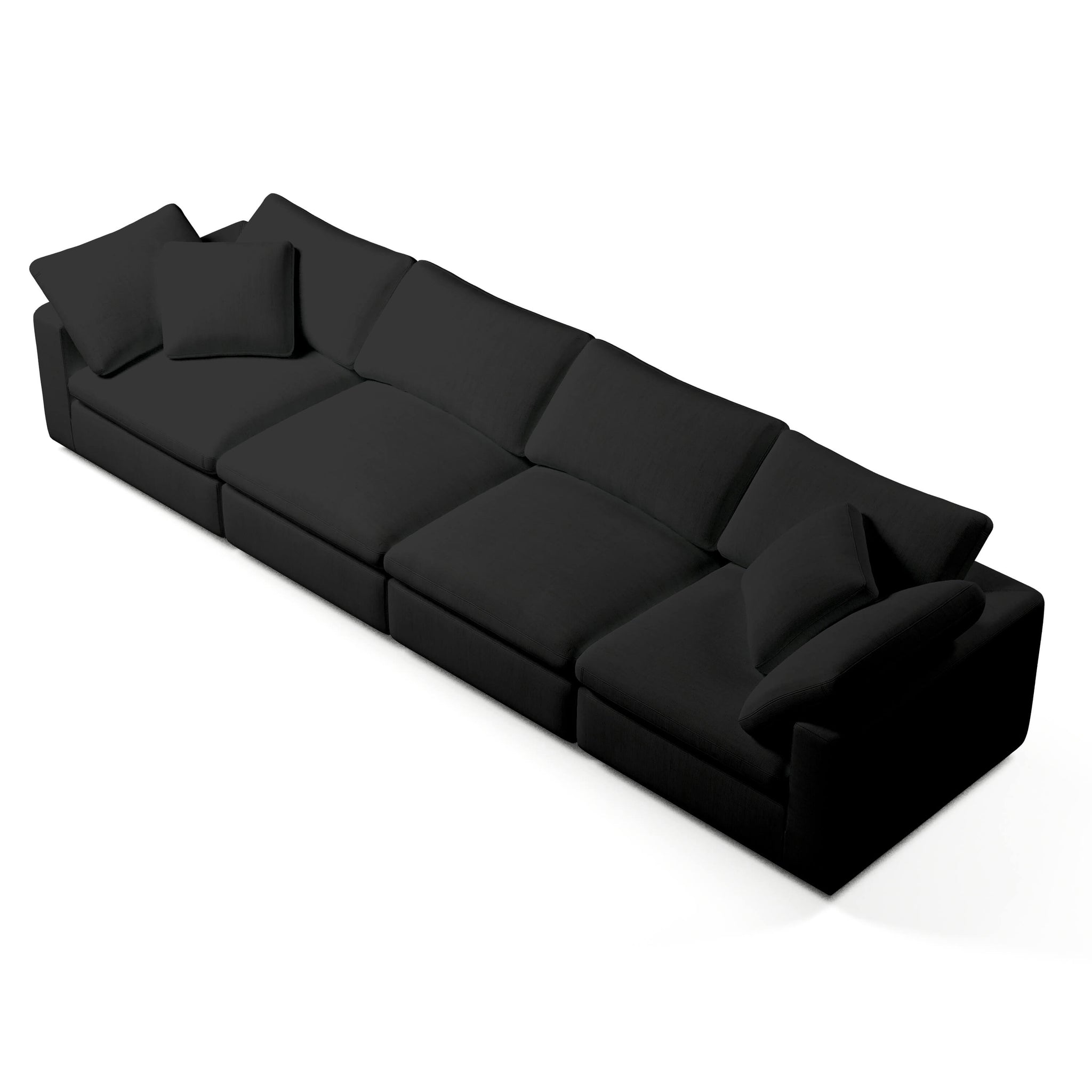 Comfy Modular Sofa - 4-Seater Sofa with Ottoman
