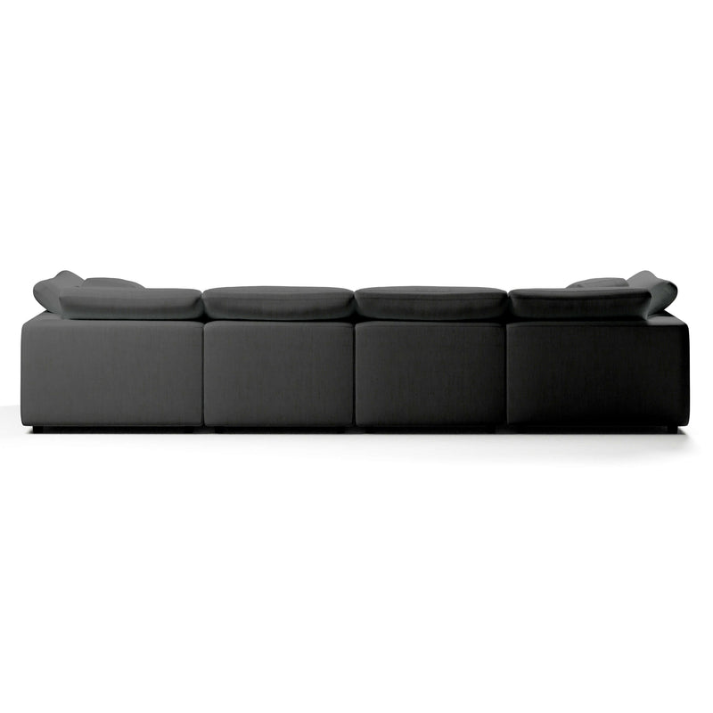 Comfy Modular Sofa - 4-Seater Sofa with Ottoman
