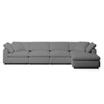 Comfy Modular Sofa - 4-Seater Chaise Sectional - Right Hand Facing