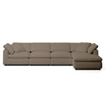 Comfy Modular Sofa - 4-Seater Chaise Sectional - Right Hand Facing