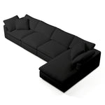 Comfy Modular Sofa - 4-Seater Chaise Sectional - Right Hand Facing
