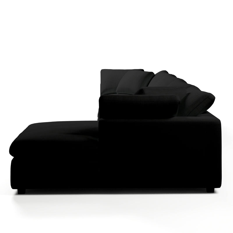 Comfy Modular Sofa - 4-Seater Chaise Sectional - Right Hand Facing