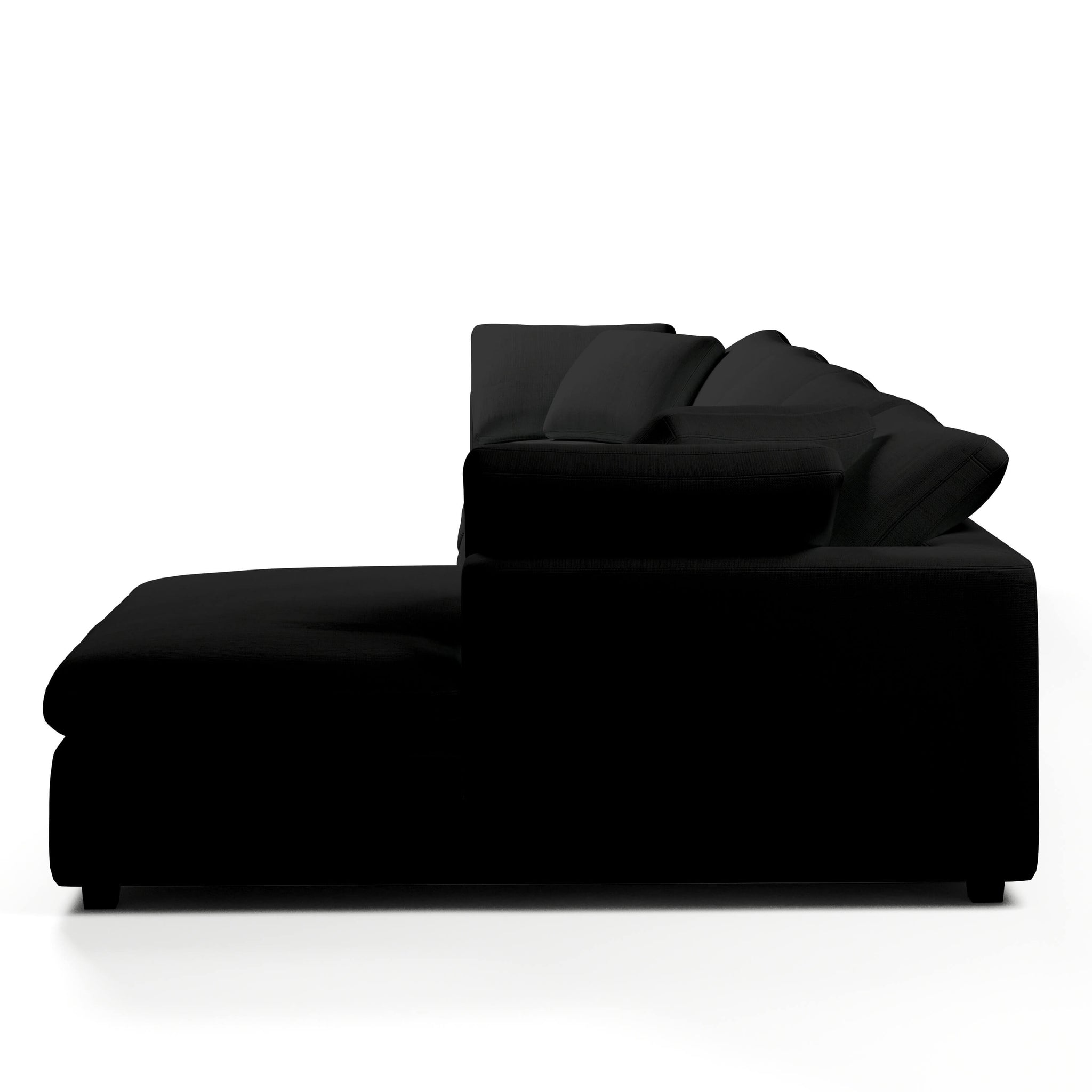 Comfy Modular Sofa - 4-Seater Chaise Sectional - Right Hand Facing
