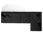 Comfy Modular Sofa - 4-Seater Chaise Sectional - Right Hand Facing