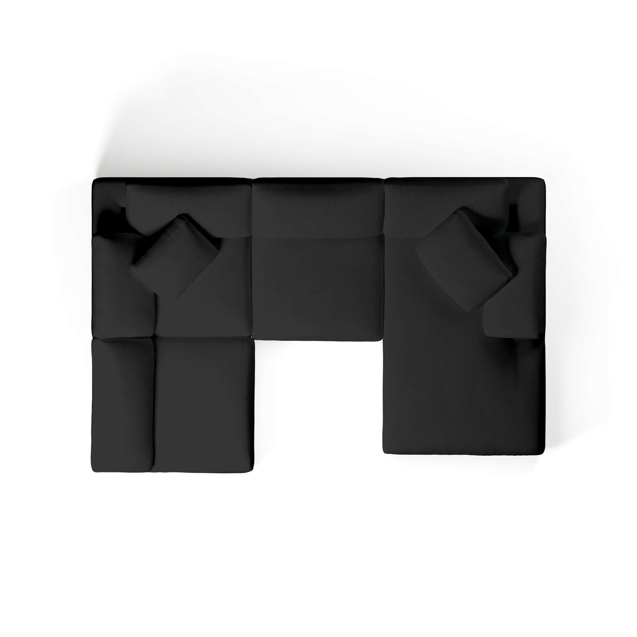 Comfy Modular Sofa - 4-Seater Chaise Sectional - Right Hand Facing